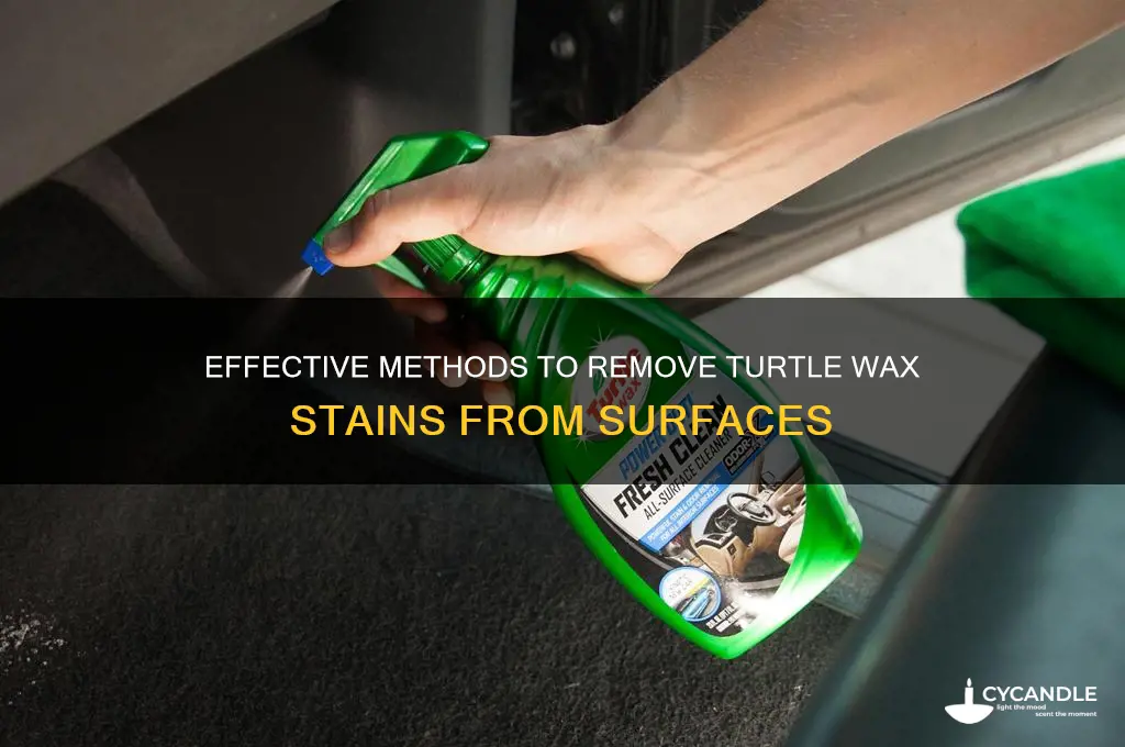 how to remove turtle wax stains