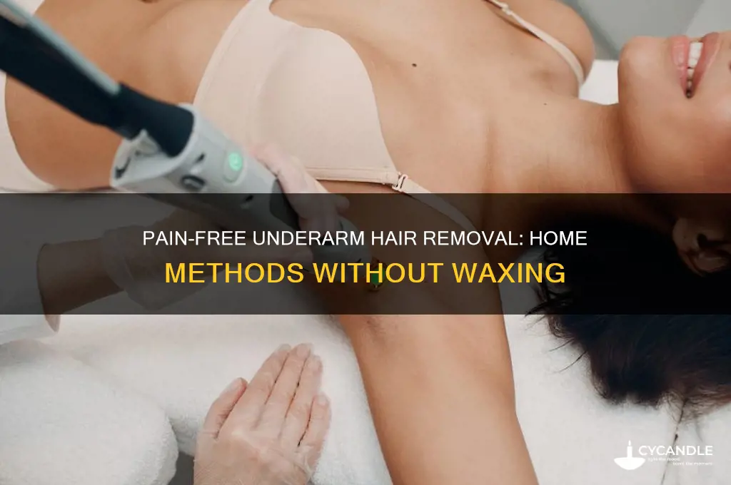 how to remove underarm hair at home without waxing