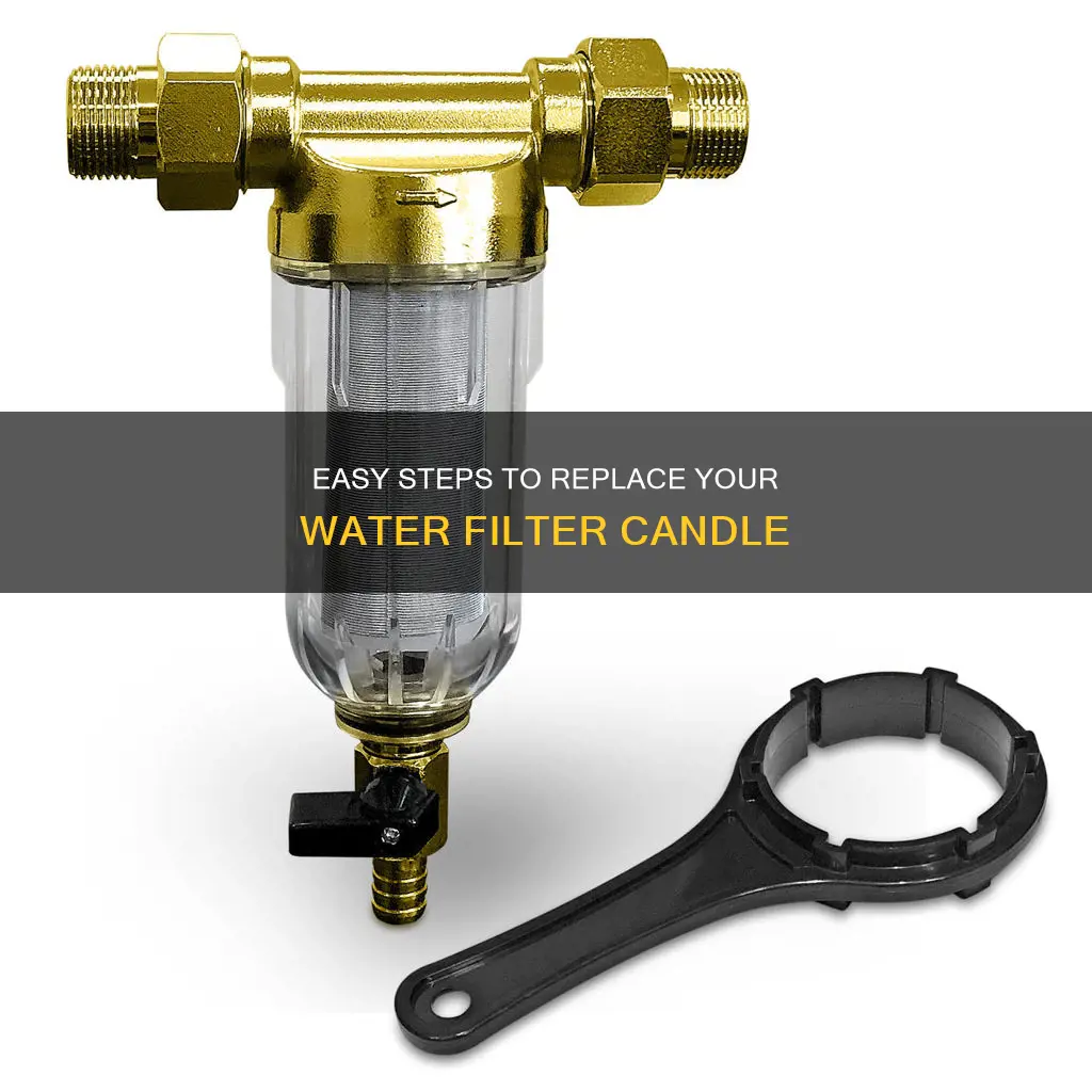 how to remove water filter candle