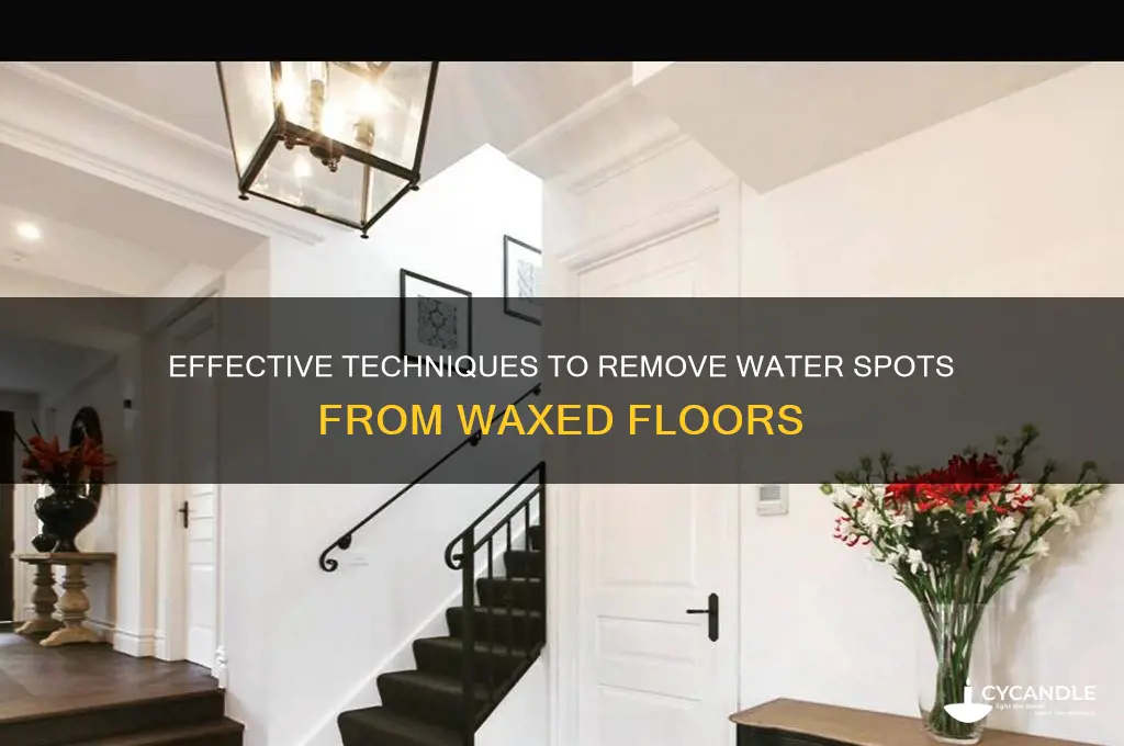 how to remove water spots from waxed floors