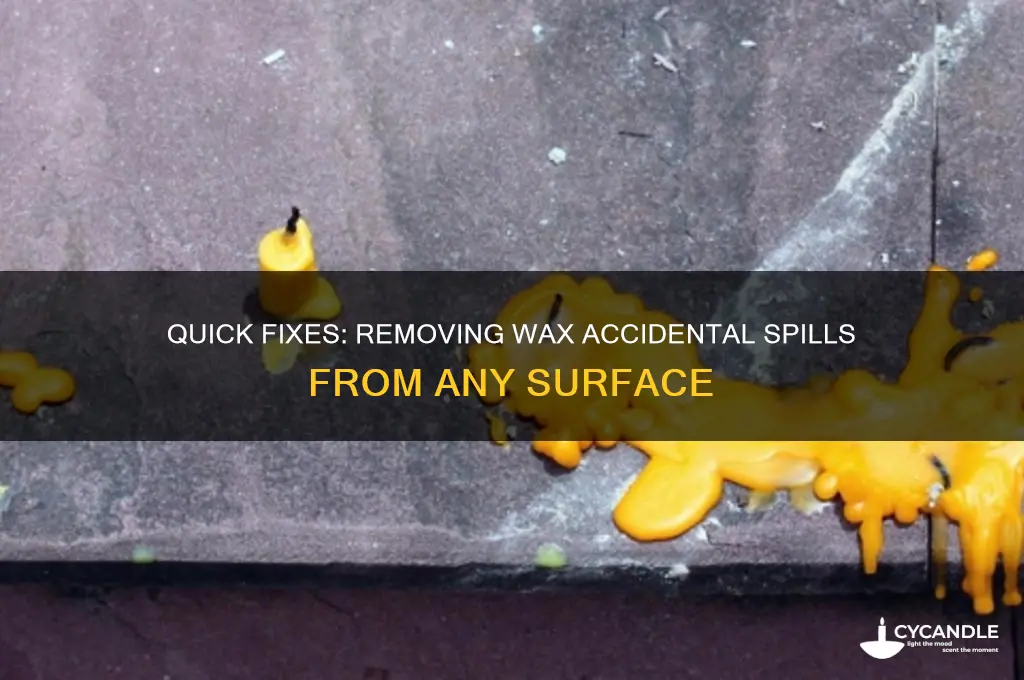 how to remove wax accidentally