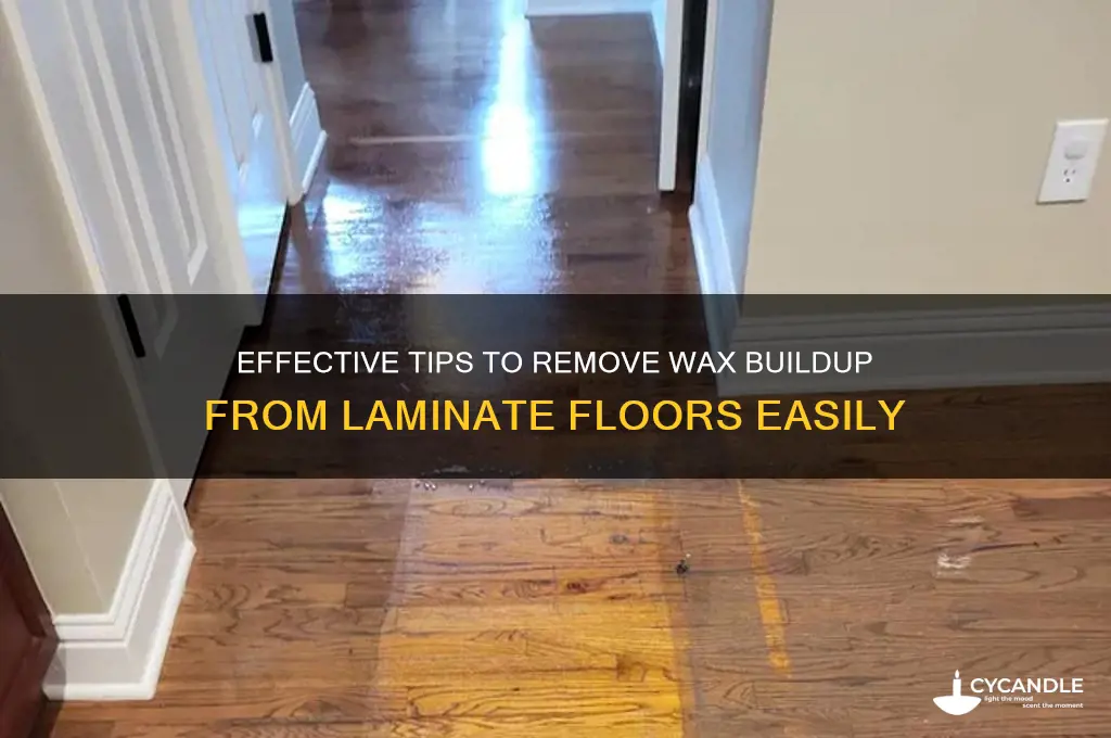 how to remove wax build up from laminate floor