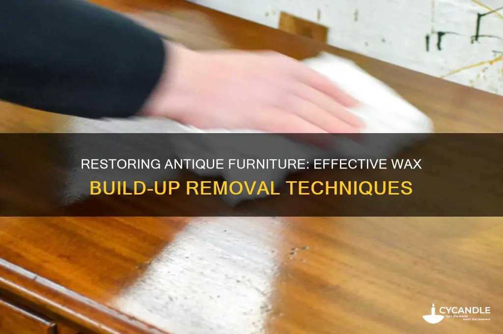 how to remove wax build up on antique furniture