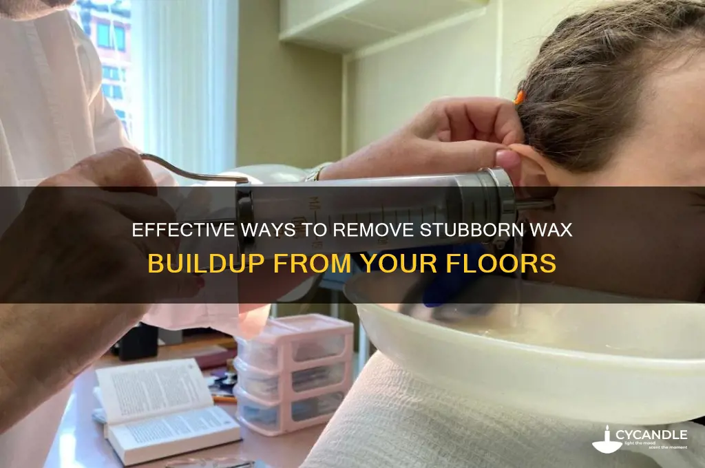 how to remove wax buildip on floor