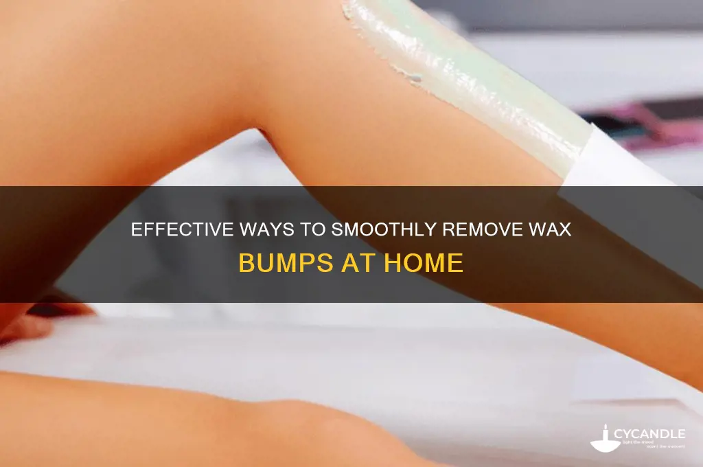 how to remove wax bumps