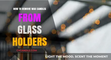 Easy Methods to Remove Wax Candles from Glass Holders