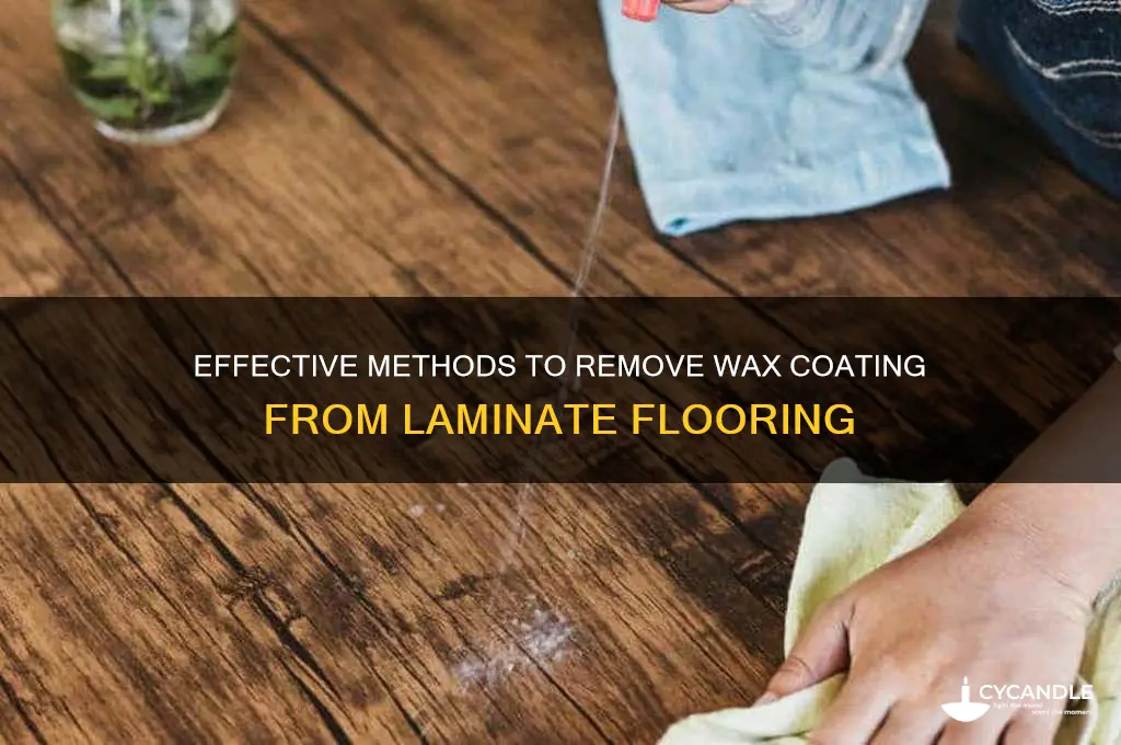 how to remove wax coating from laminate flooring