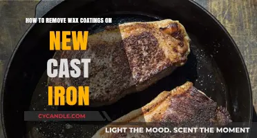 Effective Methods to Remove Wax Coatings from New Cast Iron