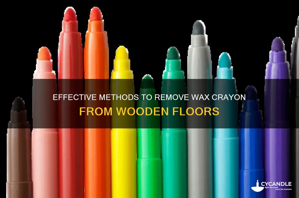 how to remove wax crayon from wooden floor