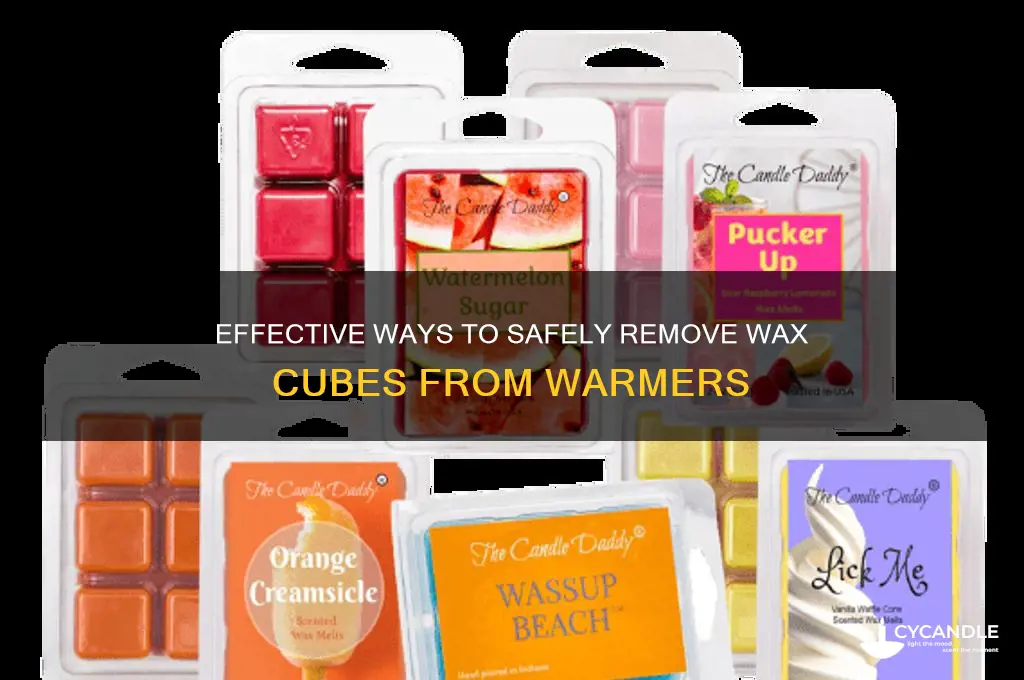 how to remove wax cubes