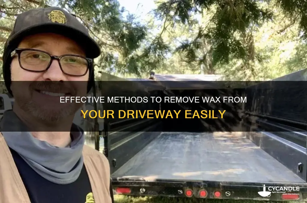 how to remove wax driveway