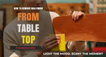 Effective Methods to Remove Wax Finish from Your Table Top