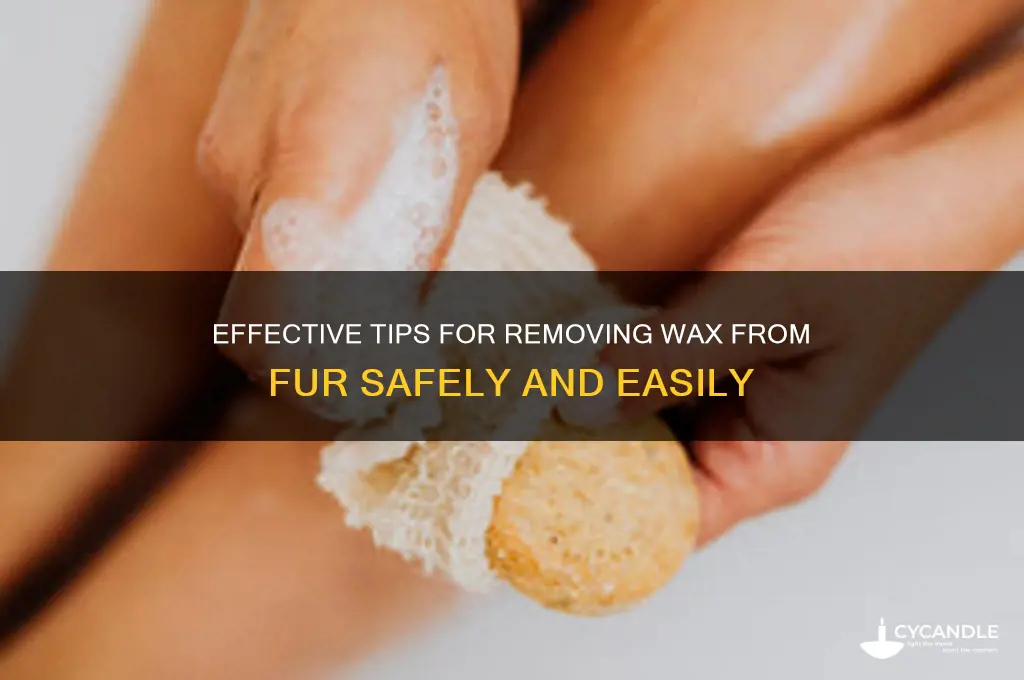 how to remove wax fro fur