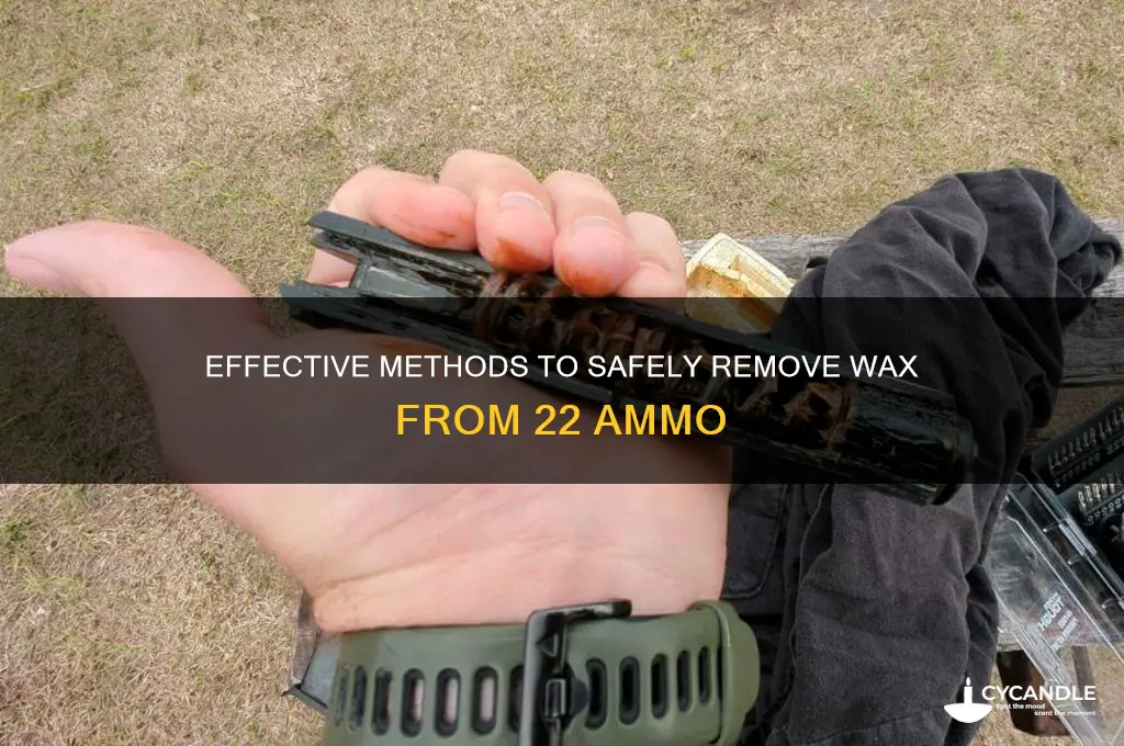 how to remove wax from 22 ammo