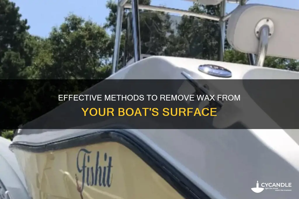 how to remove wax from a boat