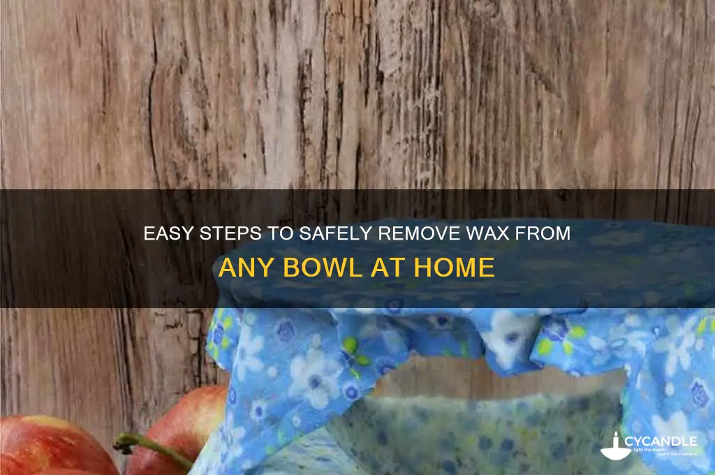 how to remove wax from a bowl