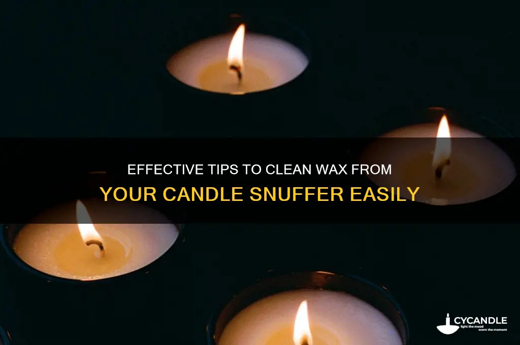 how to remove wax from a candle snuffer