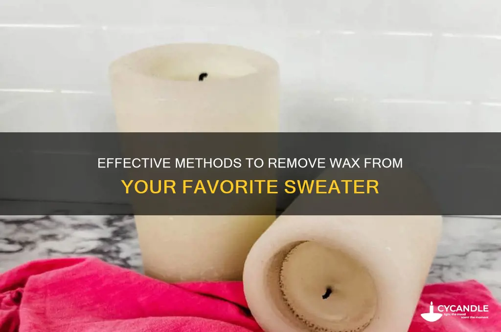 how to remove wax from a sweater