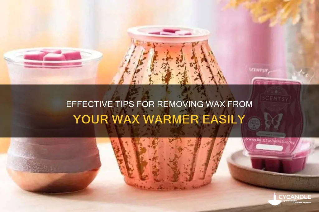 how to remove wax from a wax warmer