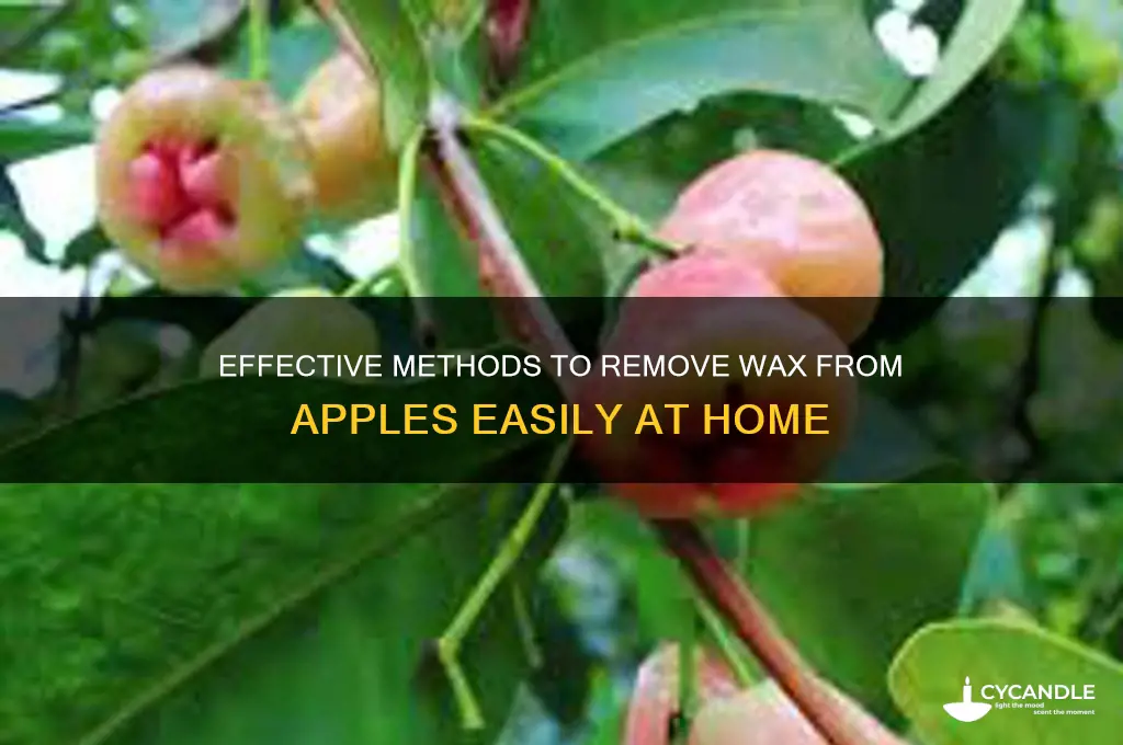 how to remove wax from aples