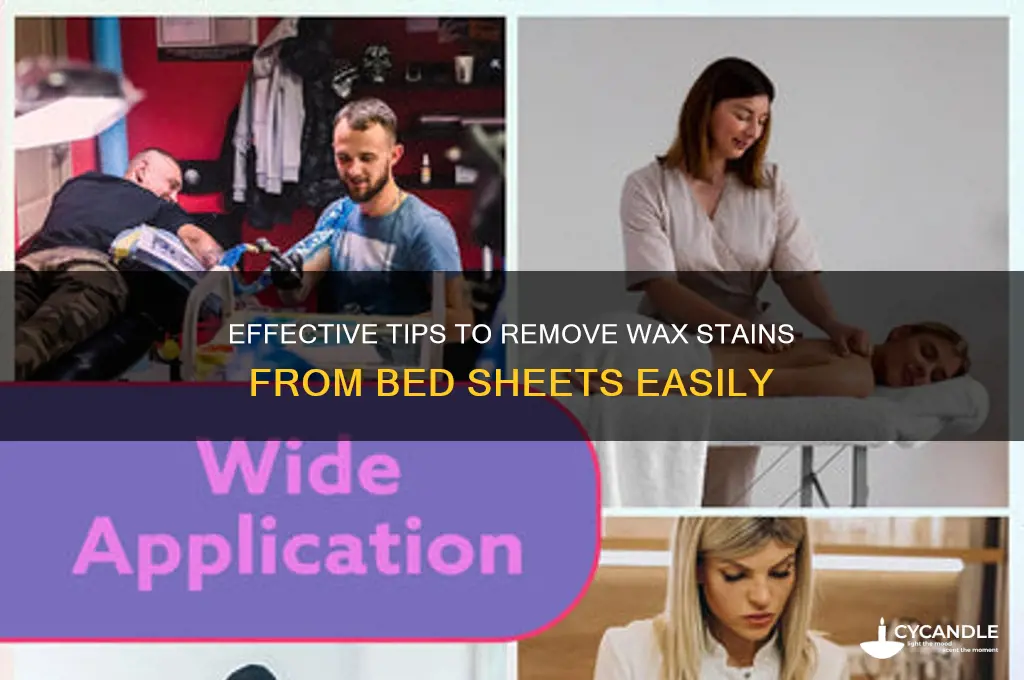 how to remove wax from bed sheet
