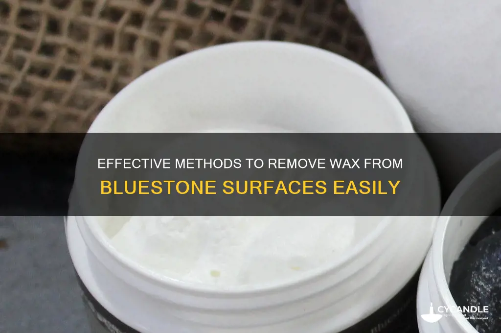 how to remove wax from bluestone