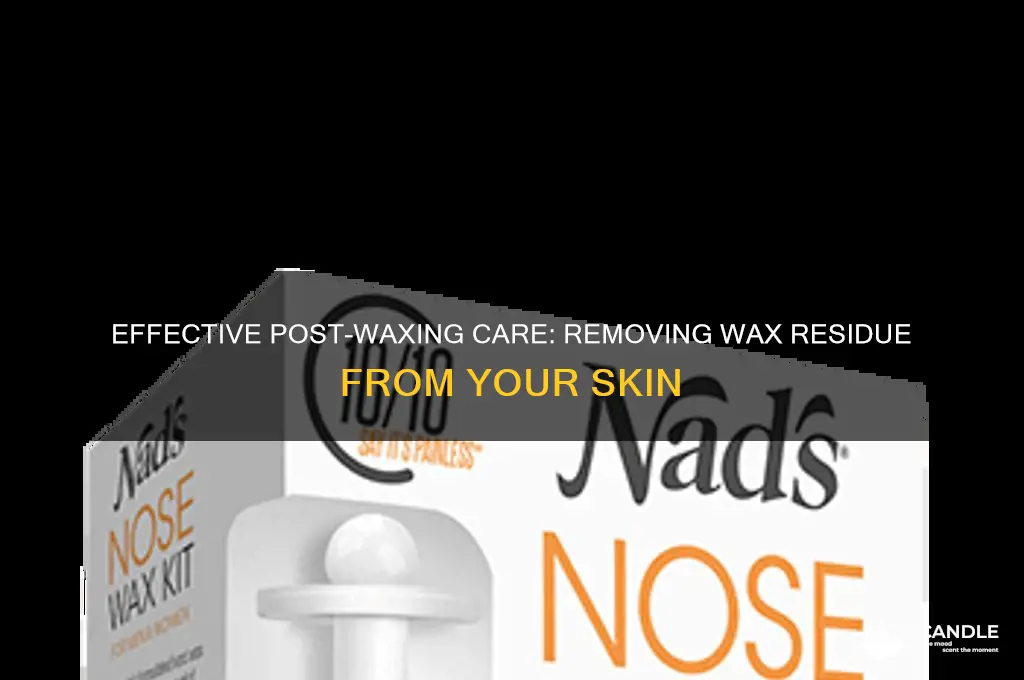 how to remove wax from body after waxing