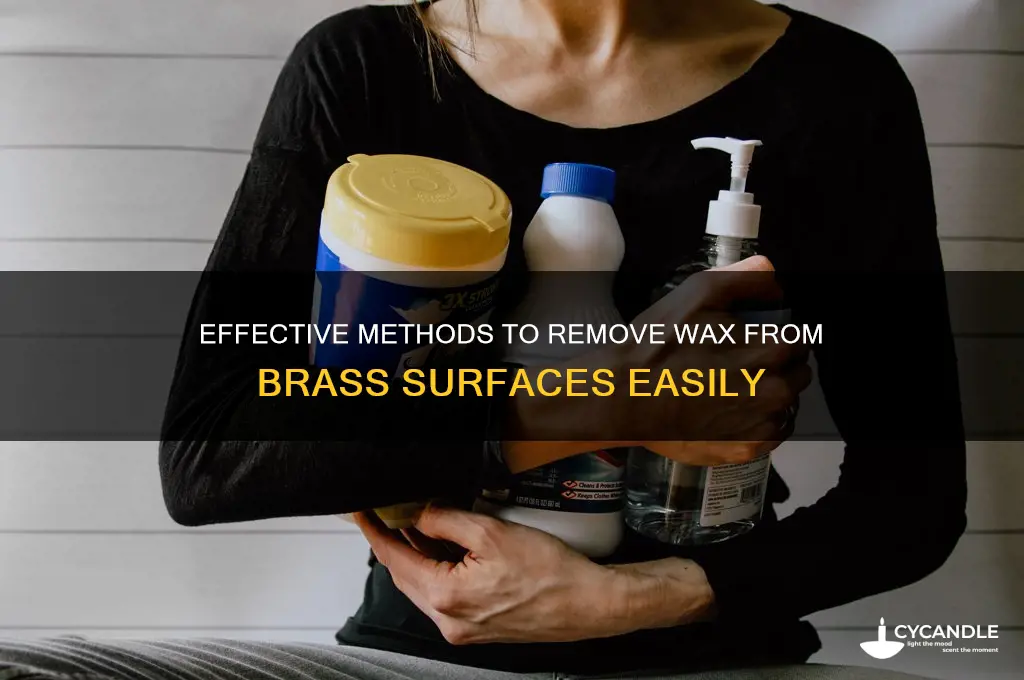 how to remove wax from brass