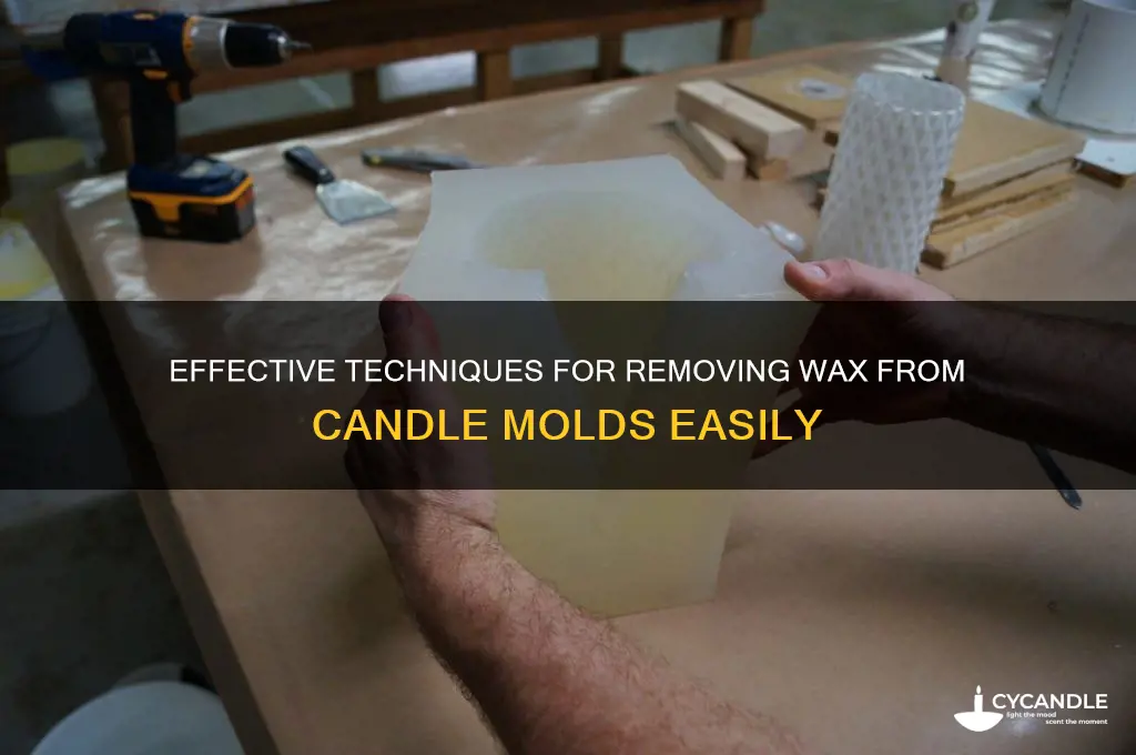 how to remove wax from candle molds