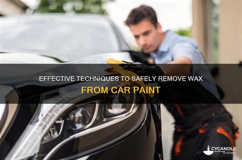 how to remove wax from car paint