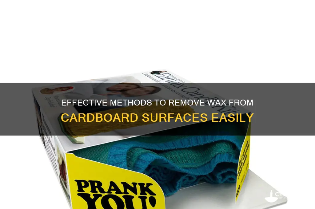 how to remove wax from cardboard