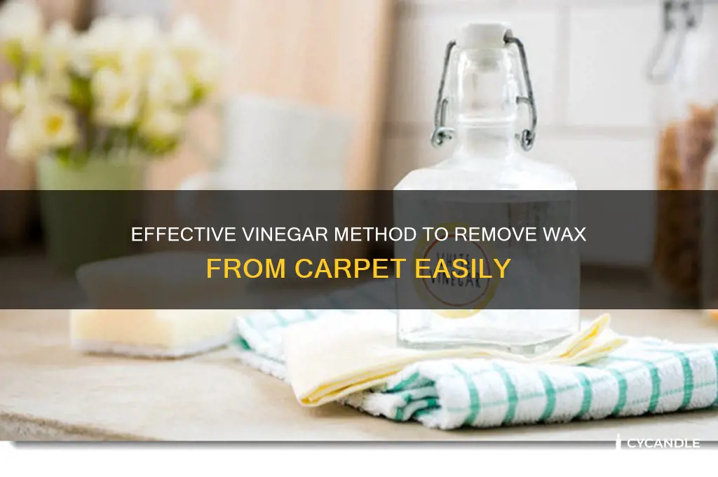 how to remove wax from carpet vinegar