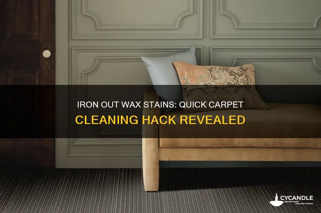 how to remove wax from carpet with an iron