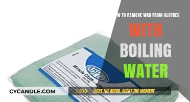 Quick Fix: Removing Wax from Clothes Using Boiling Water