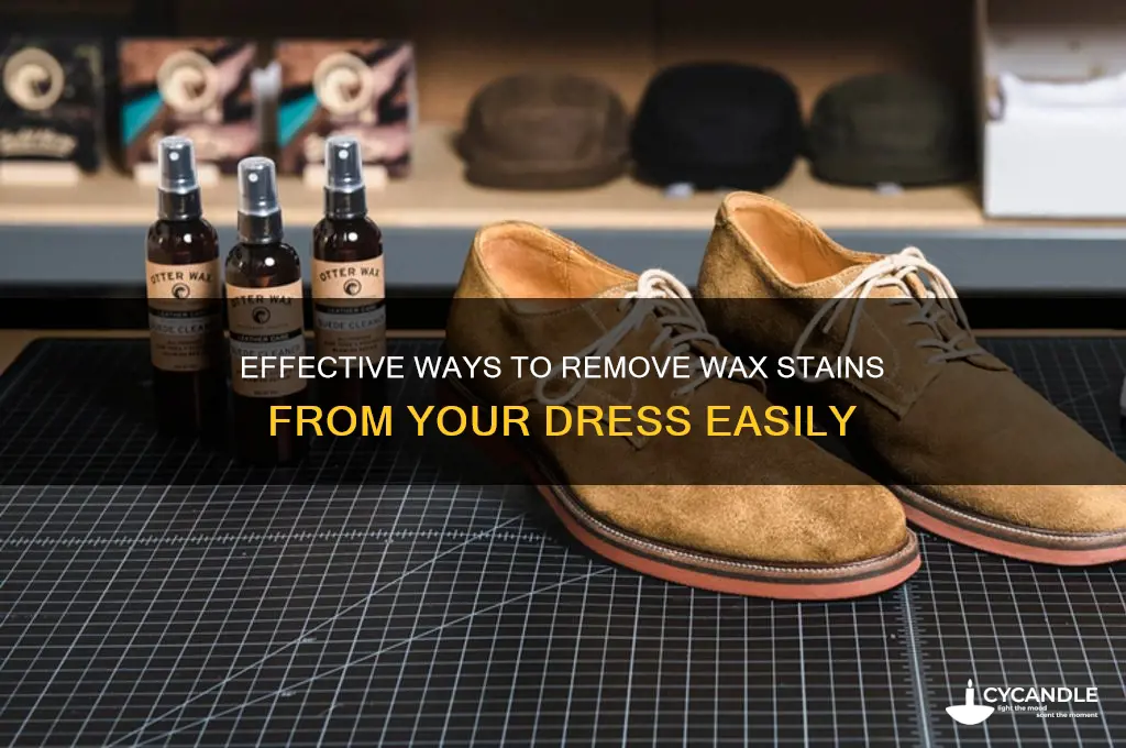 how to remove wax from dress