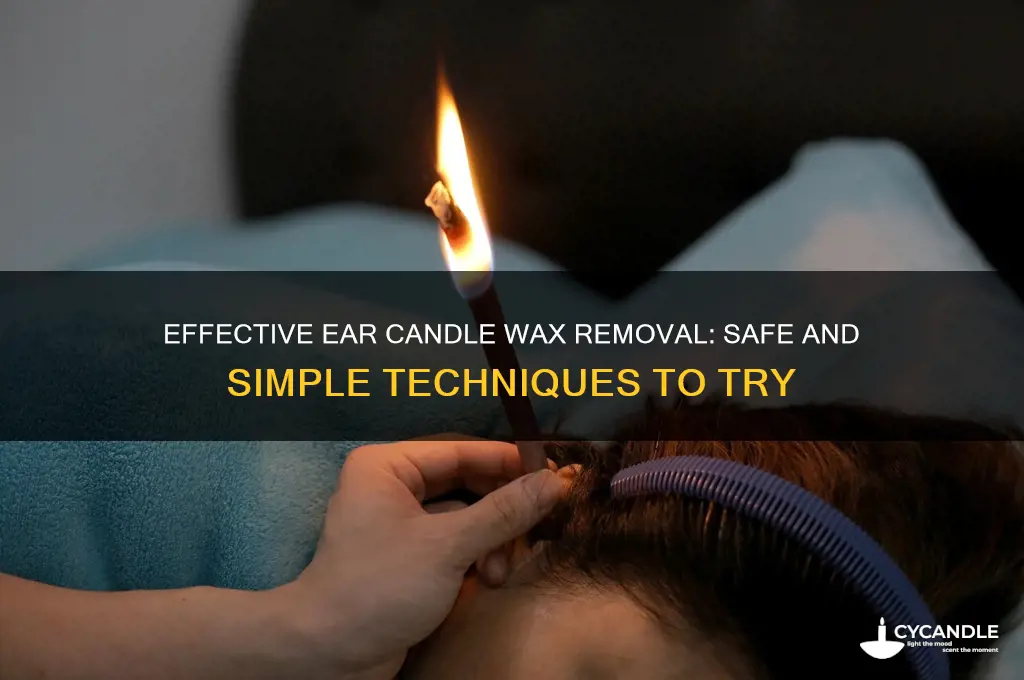 how to remove wax from ear candle