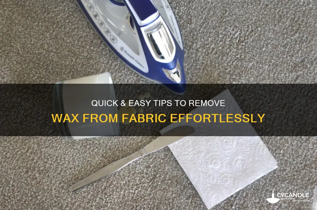 how to remove wax from fabric easy