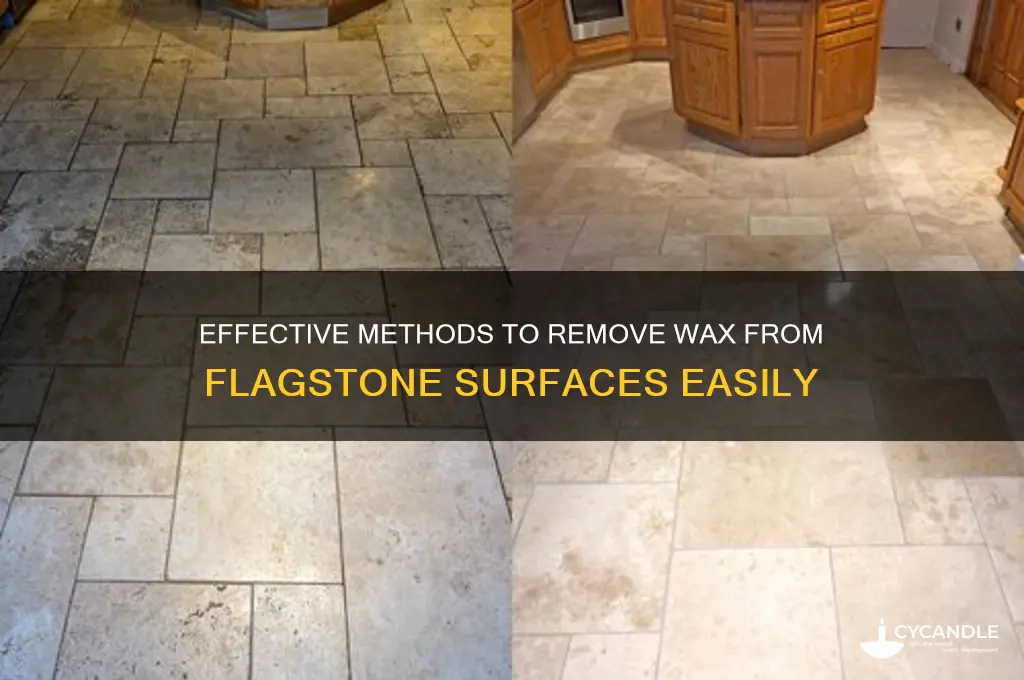 how to remove wax from flagstone