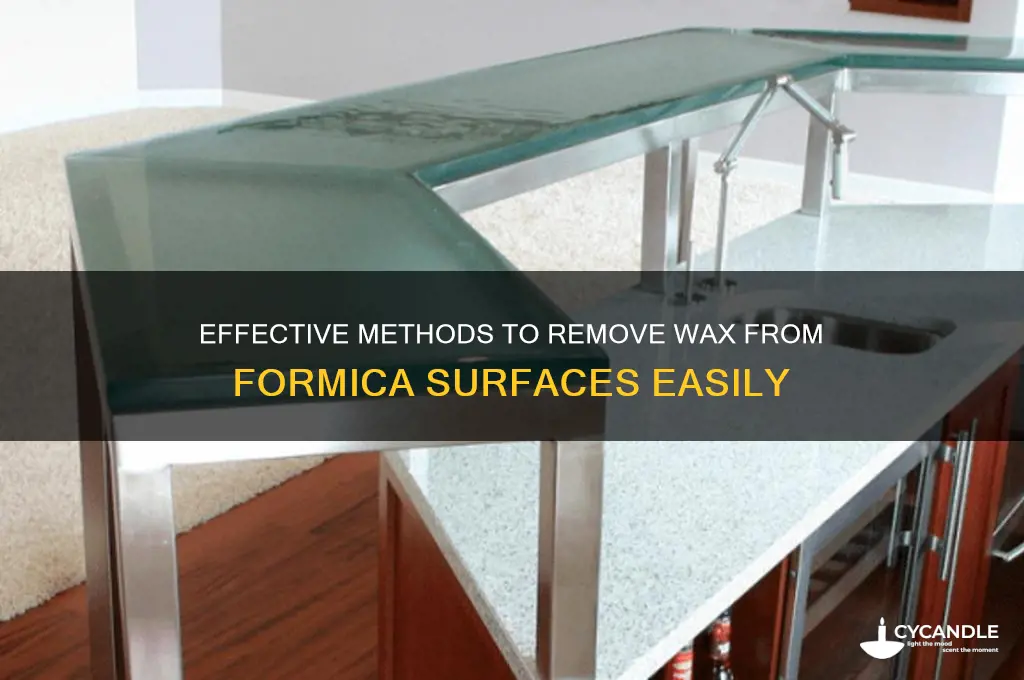 how to remove wax from formica
