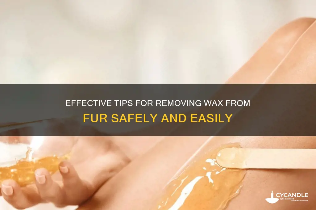 how to remove wax from fur
