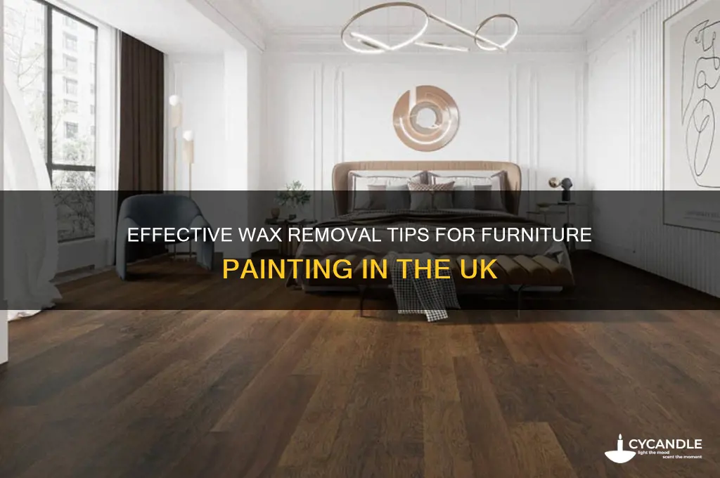 how to remove wax from furniture before painting uk