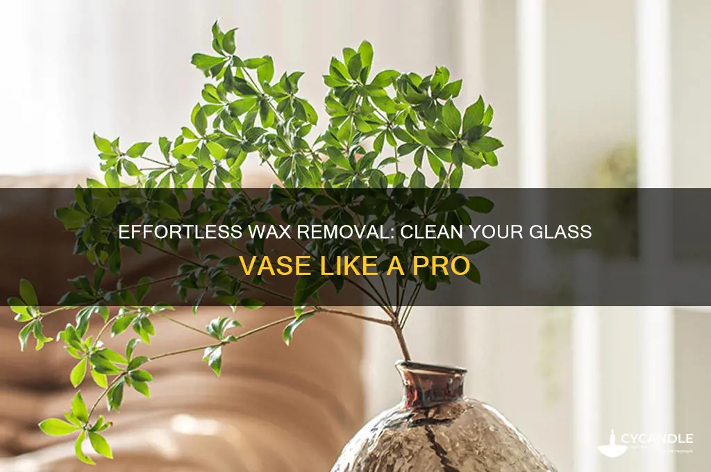 how to remove wax from glass vase