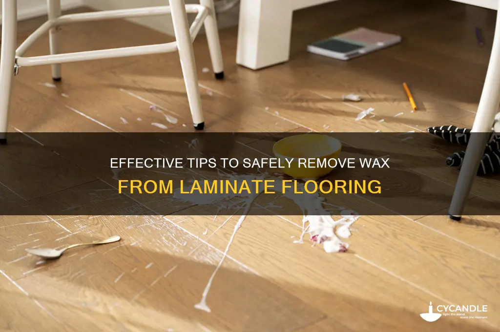 how to remove wax from laminate flooring