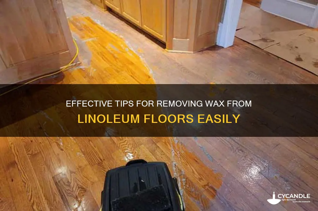 how to remove wax from linoleum floors