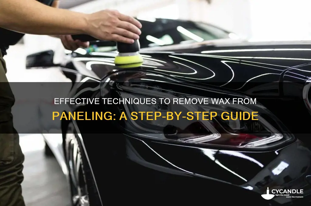 how to remove wax from paneling