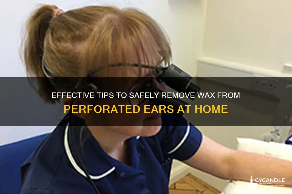 how to remove wax from perforated ear