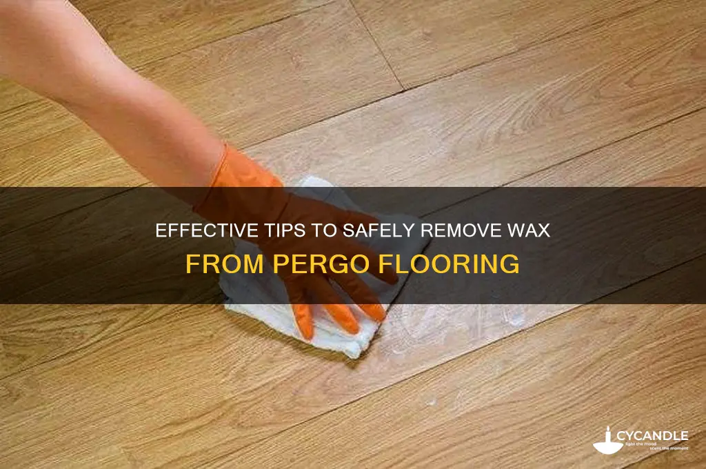 how to remove wax from pergo flooring