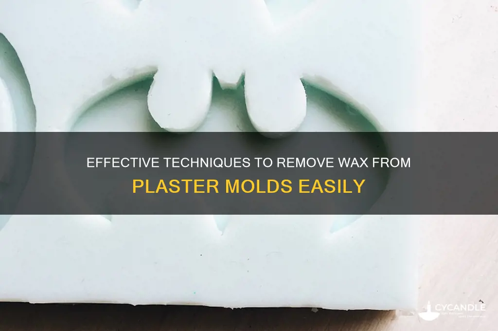 how to remove wax from plaster mold