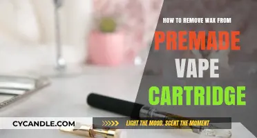Quick Guide: Removing Wax from Premade Vape Cartridges Safely