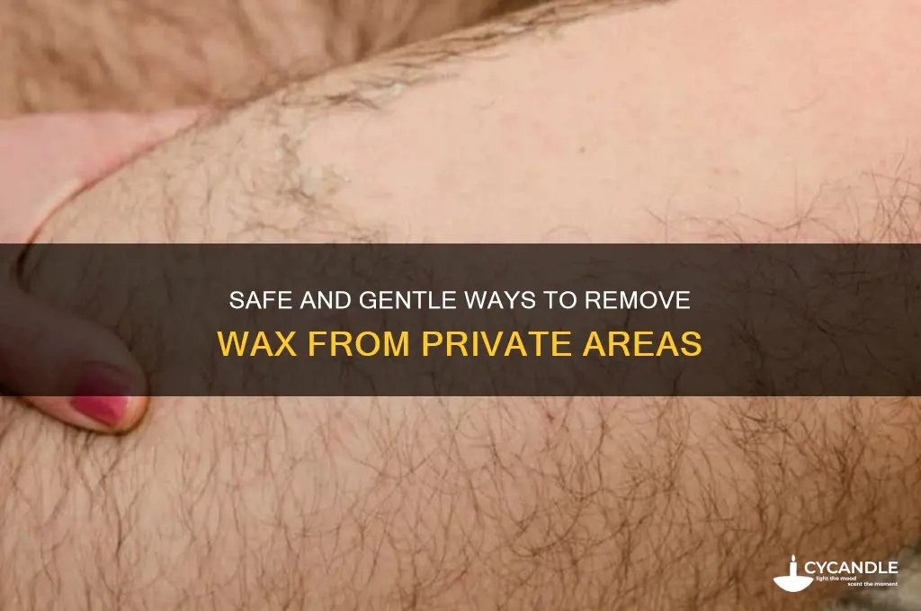 how to remove wax from private area